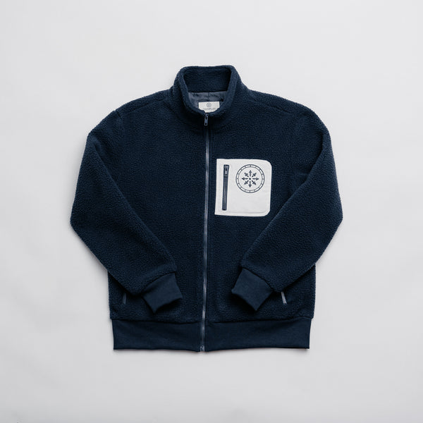 Fleece Zip Up - Navy