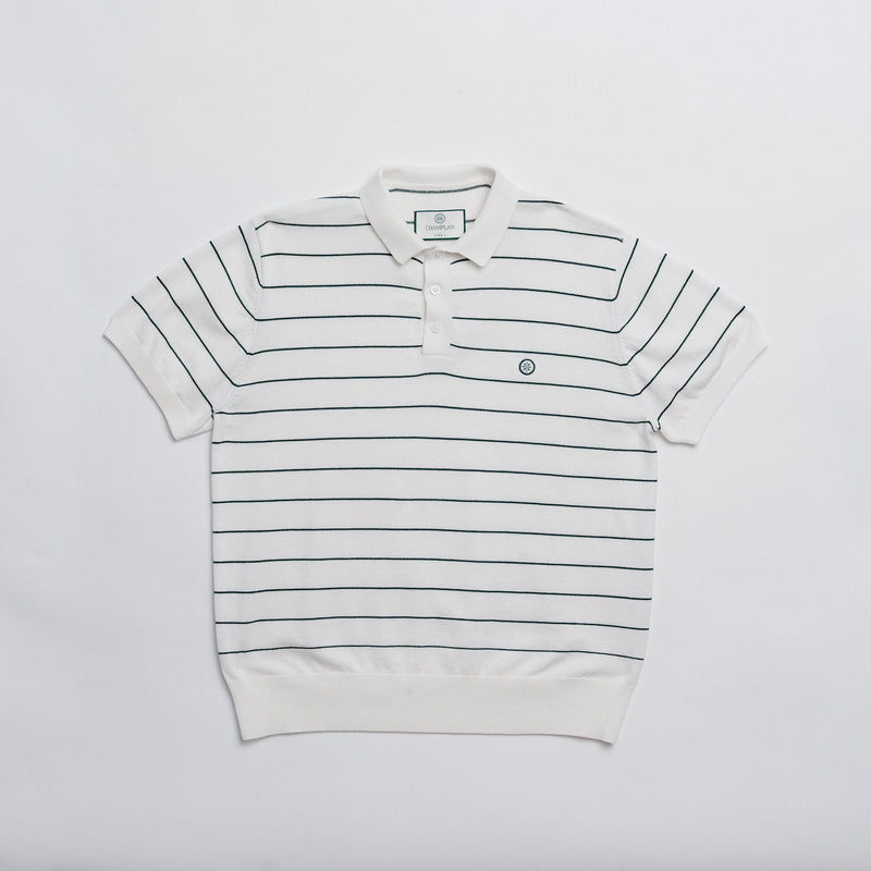 Stripe Knit Polo