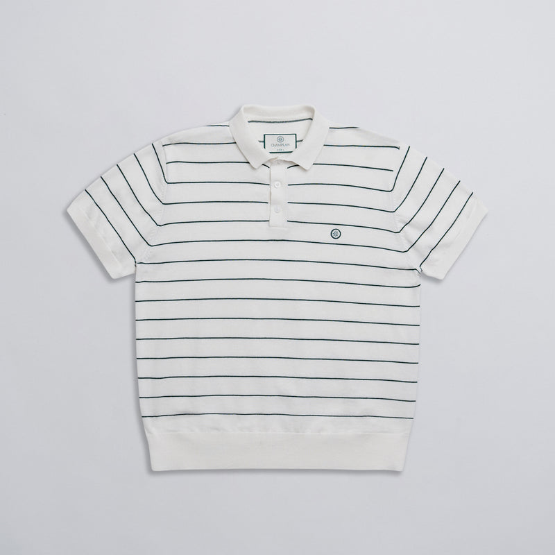 Stripe Knit Polo