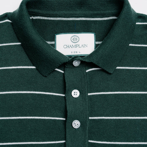 Stripe Knit Polo thumbnail