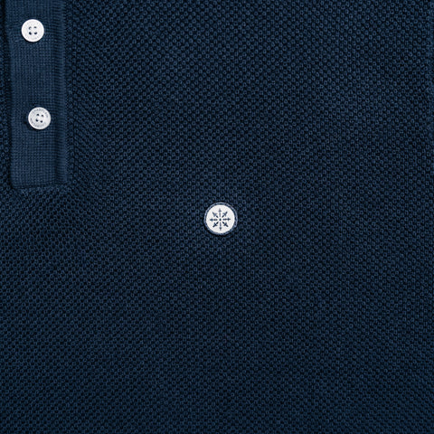 Knit Pique Polo - Navy thumbnail