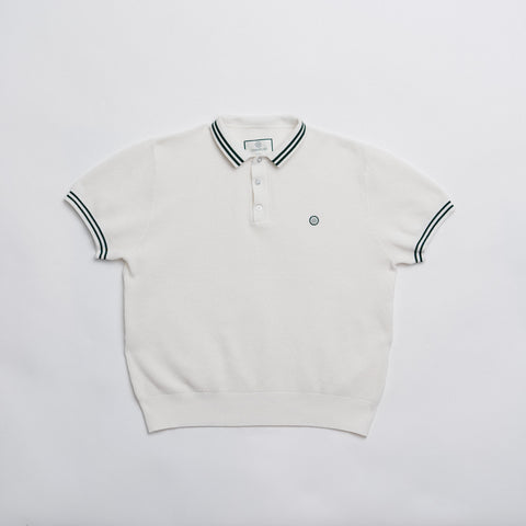 Knit Pique Polo - White thumbnail