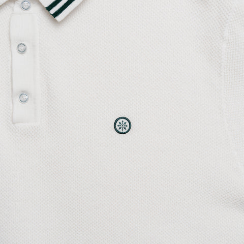 Knit Pique Polo - White thumbnail