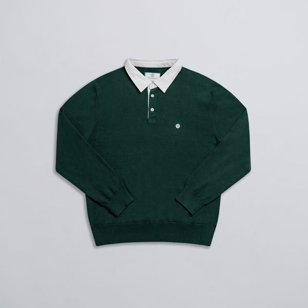 Knit Rugby Polo - Green