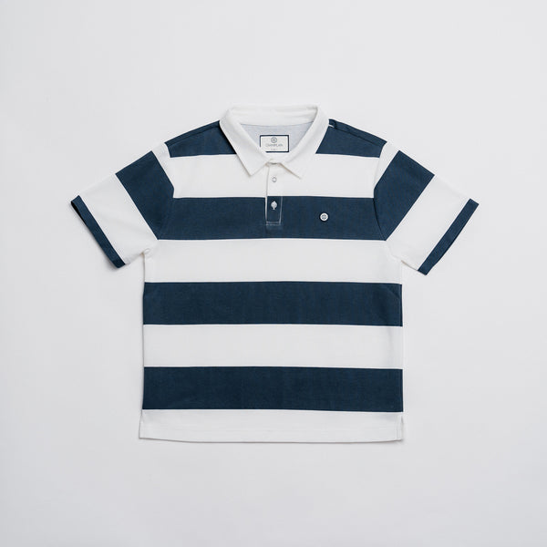 Pique Rugby Shirt - Navy