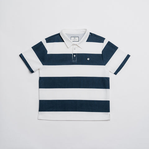 Pique Rugby Shirt - Navy thumbnail