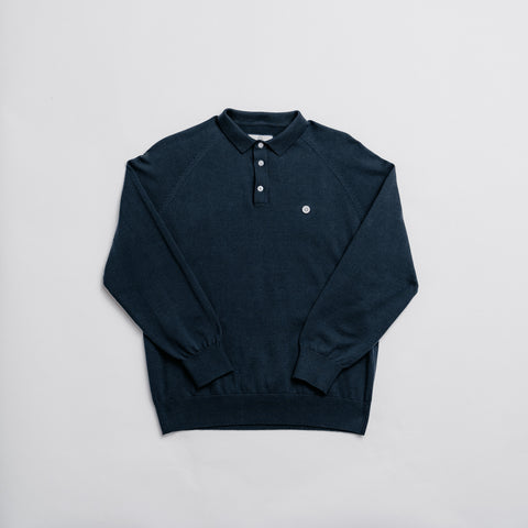 Long Sleeve Polo - Navy thumbnail