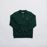 Long Sleeve Knit Polo - Green