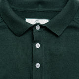 Long Sleeve Knit Polo - Green