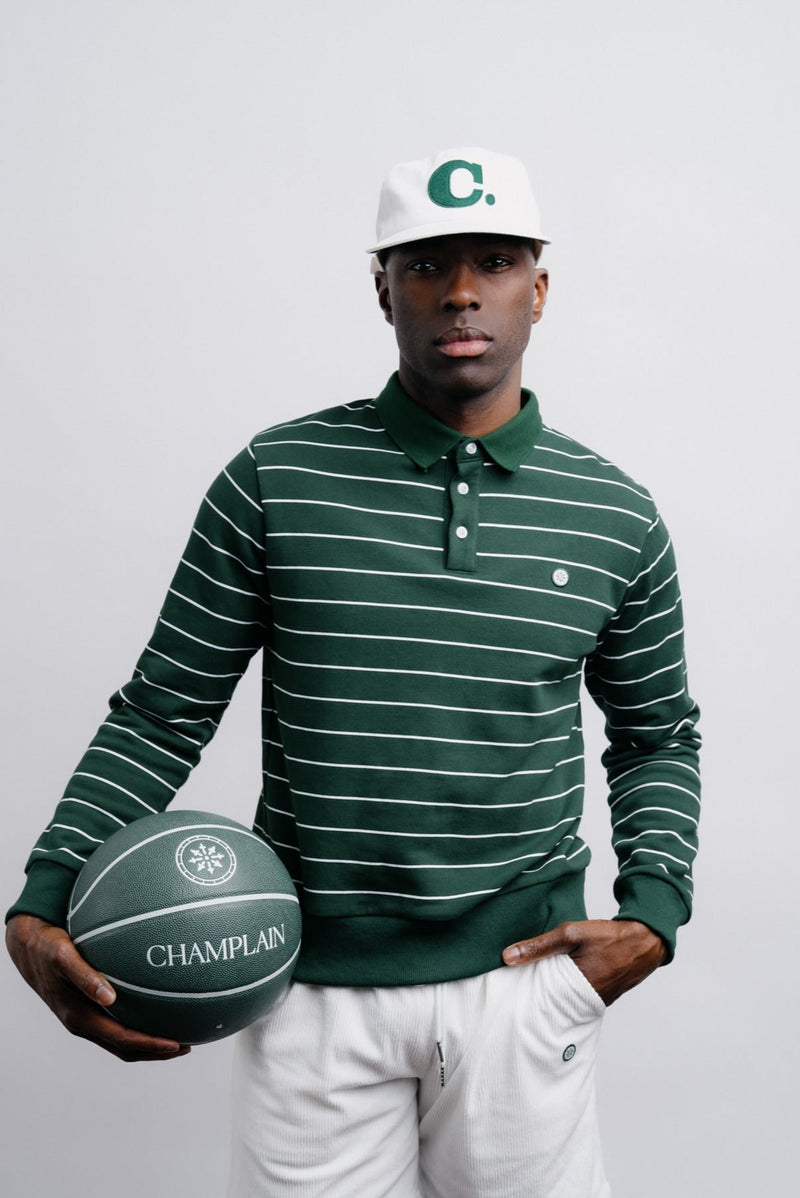 Striped Long Sleeve Polo