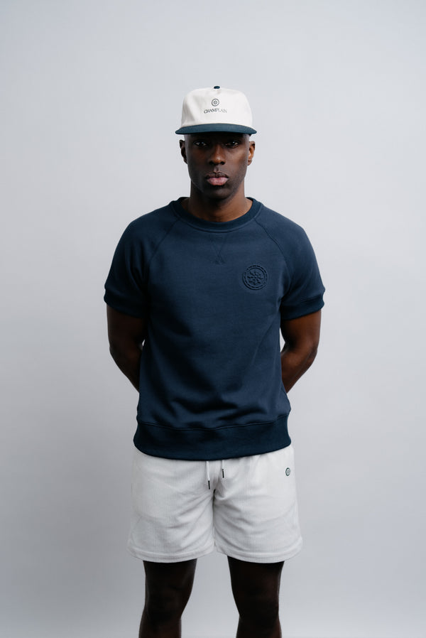 Fleece Tee - Navy