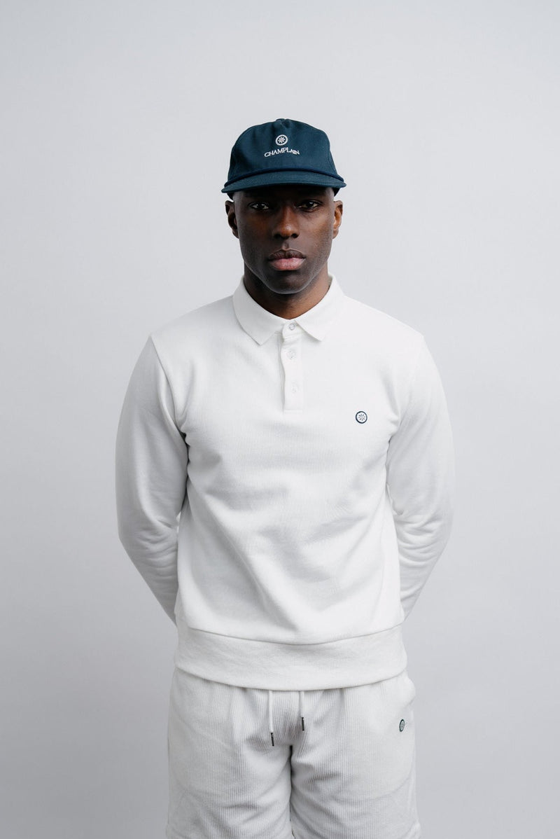 Long Sleeve Fleece Polo