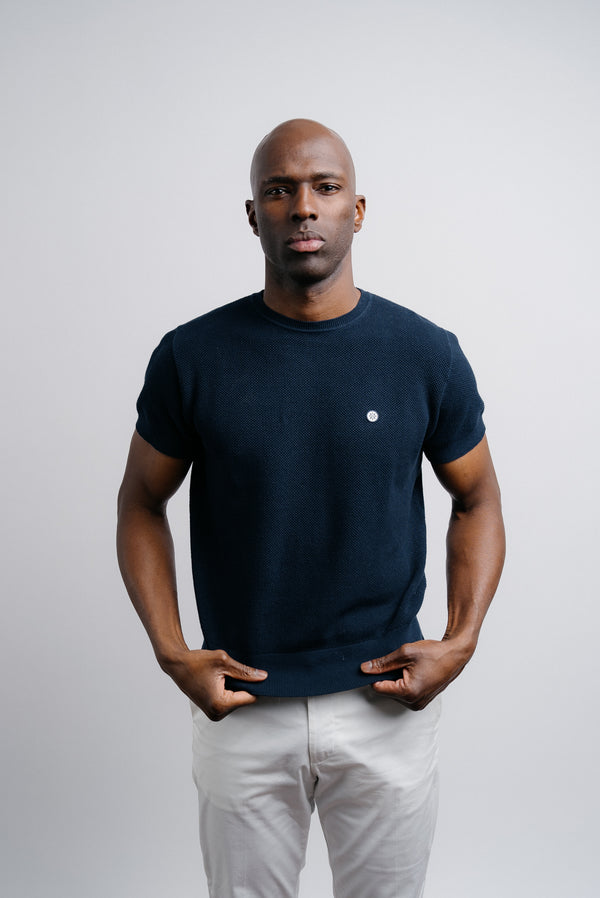 Knit Tee - Navy