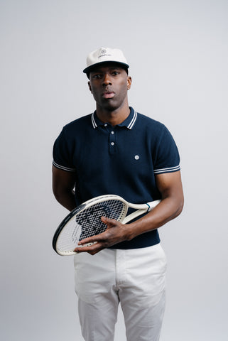 Knit Pique Polo - Navy thumbnail