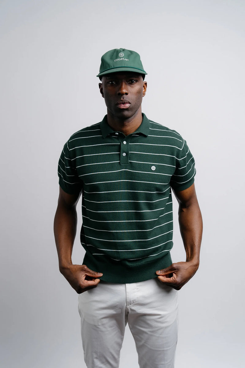 Stripe Knit Polo