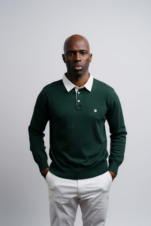 Knit Rugby Polo - Green