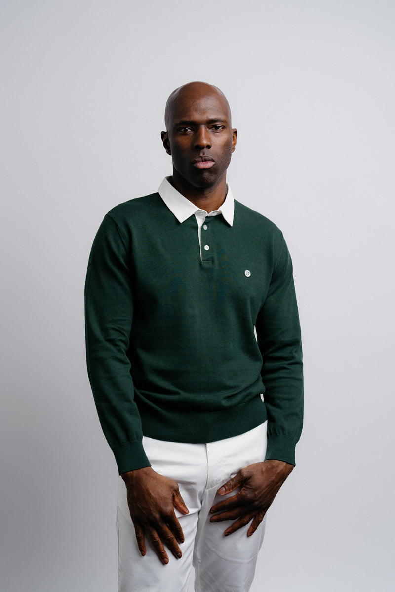 Knit Rugby Polo - Green