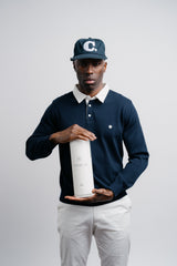 Knit Rugby Polo - Navy