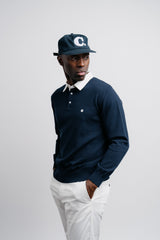 Knit Rugby Polo - Navy