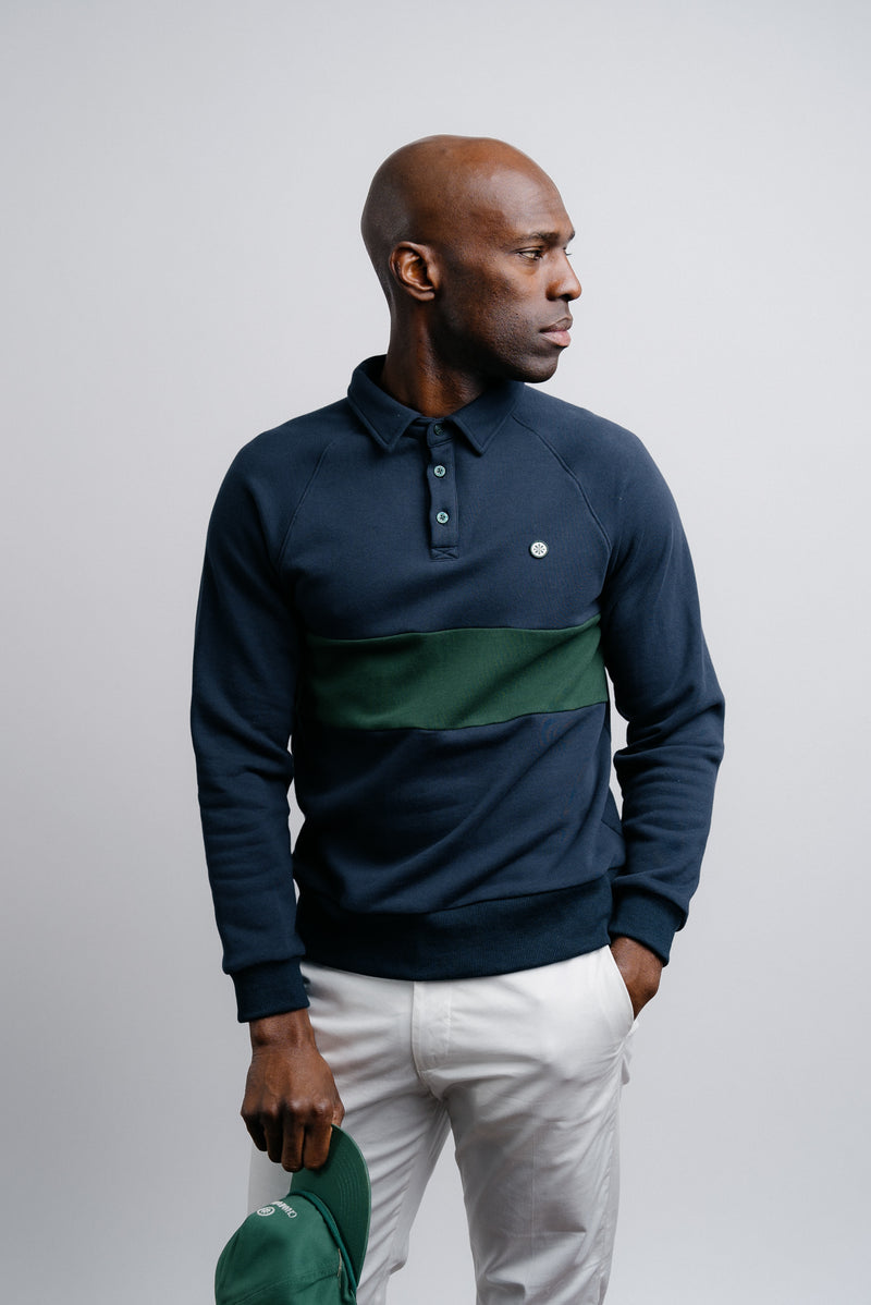 Long Sleeve Fleece Polo