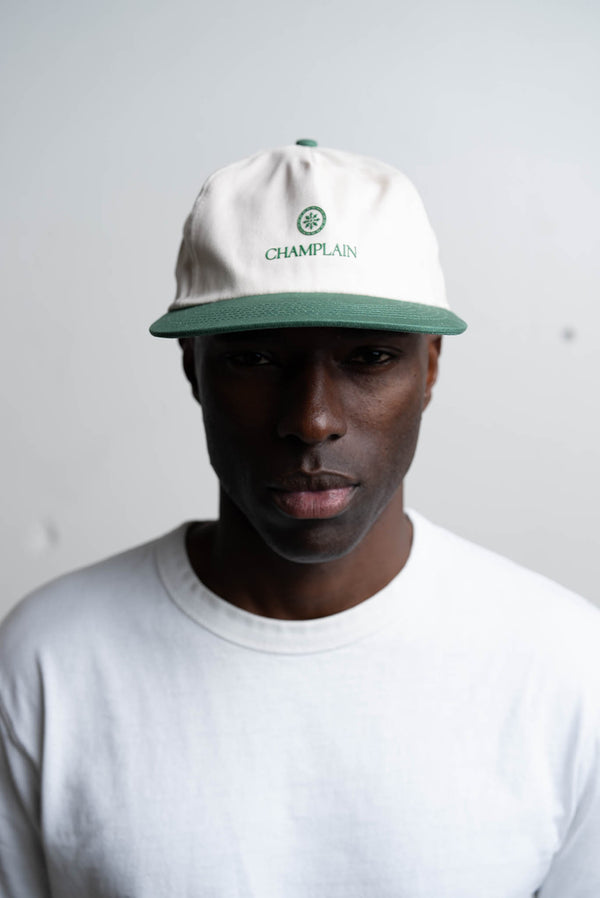 Cream on Green Champlain Hat