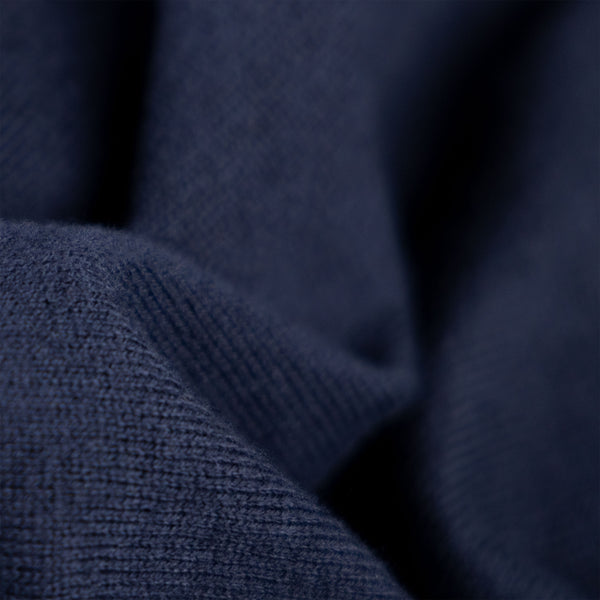 Basic Knit Polo Shirt - Navy